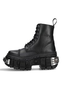 Bottines à lacets - schwarz