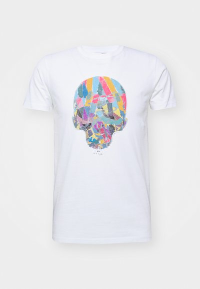 PS Paul Smith MENS SLIM FIT MULTI SKULL - Print T-shirt - whites