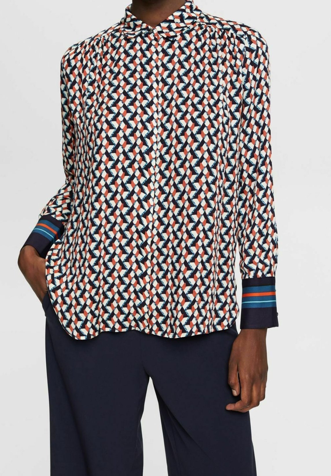 Esprit Collection Blouse dark blue/bleu marine (Seconde main