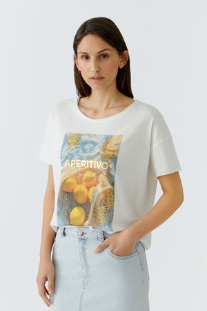 Oui, T-SHIRT - T-Shirt print - white