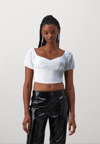 Hollister Co. - RUCHED BUST - Print T-shirt - bright white Thumbnail Image 1