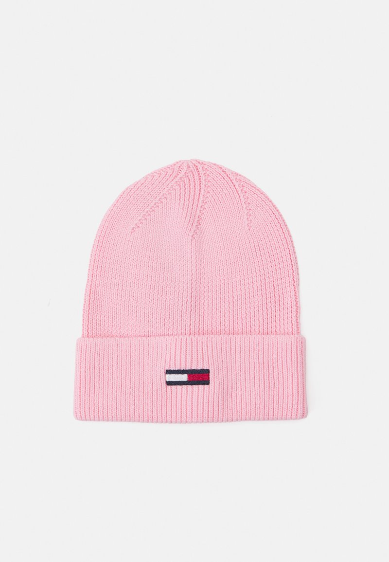 Tommy Jeans ELONGATED FLAG BEANIE - Gorro - ballet pink