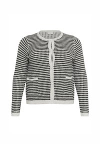 Kaffe Curve ELANNA - Kardigan - light grey m black structure