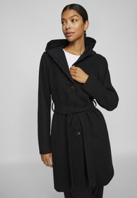 VILA VISELMA BELTED COAT - Klasični pla�šč - black