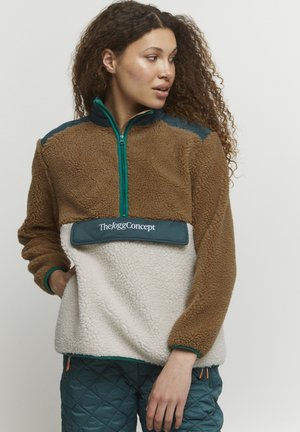 JCBERRI HALFZIP - Felpa in pile - june bug mix