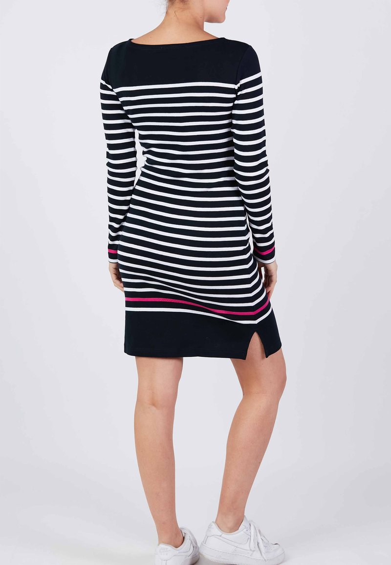 Damen Freizeitkleider | Cache Coeur QUIMPER Jerseykleid marine-white/blau - XT74775 Damen Freizeitkleider | Cache Coeur QUIMPER Jerseykleid marine-white/blau - XT74775