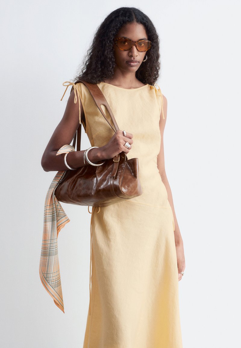 Sleeveless Other Stories Leather Dress OTHER STORIES Sleeveless Satin Midi Dress Endource