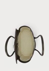 Lauren Ralph Lauren PEBBLED LEATHER LARGE TANNER SATCHEL - Mala de mão - dark olive