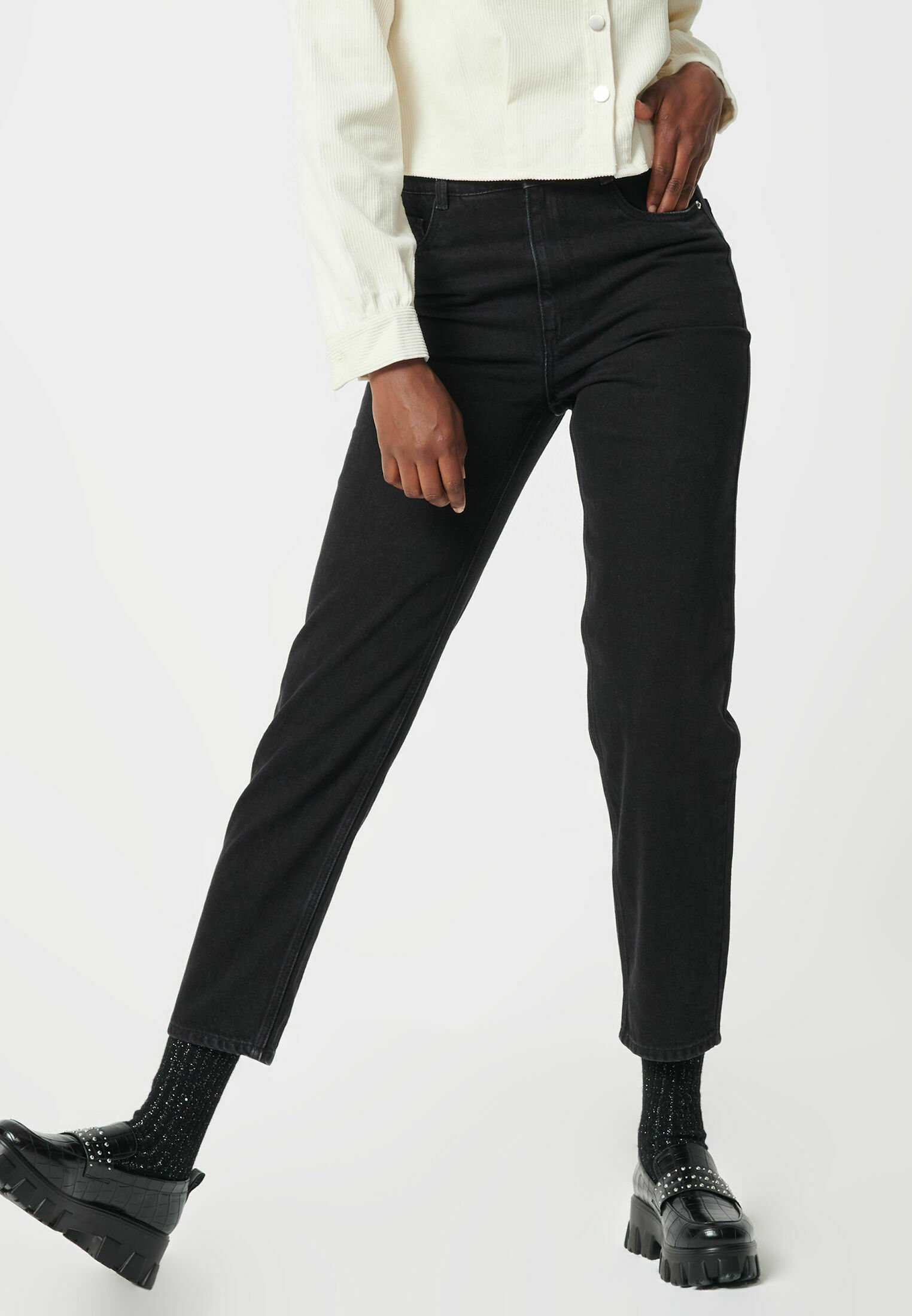 Pimkie MIT BUND - Jeans a sigaretta - schwarz/nero - Zalando.it
