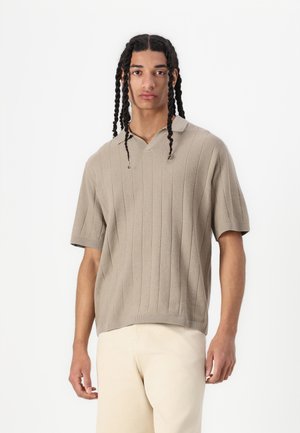 Jack & Jones JORVARENNA SPLIT NECK - Polo shirt - silver sage