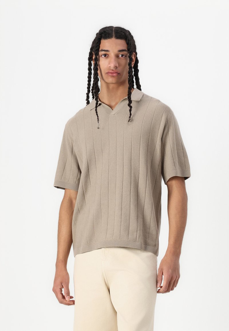 Jack & Jones JORVARENNA SPLIT NECK - Polotričko - silver sage