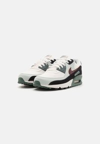 Nike Sportswear AIR MAX 90 PRM  - Sneakers - phantom/burgundy crush/vintage green/black/light silver