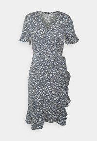 ONLY ONLOLIVIA WRAP DRESS - Hverdagskjoler - dusk blue/lyseblå - Zalando.dk