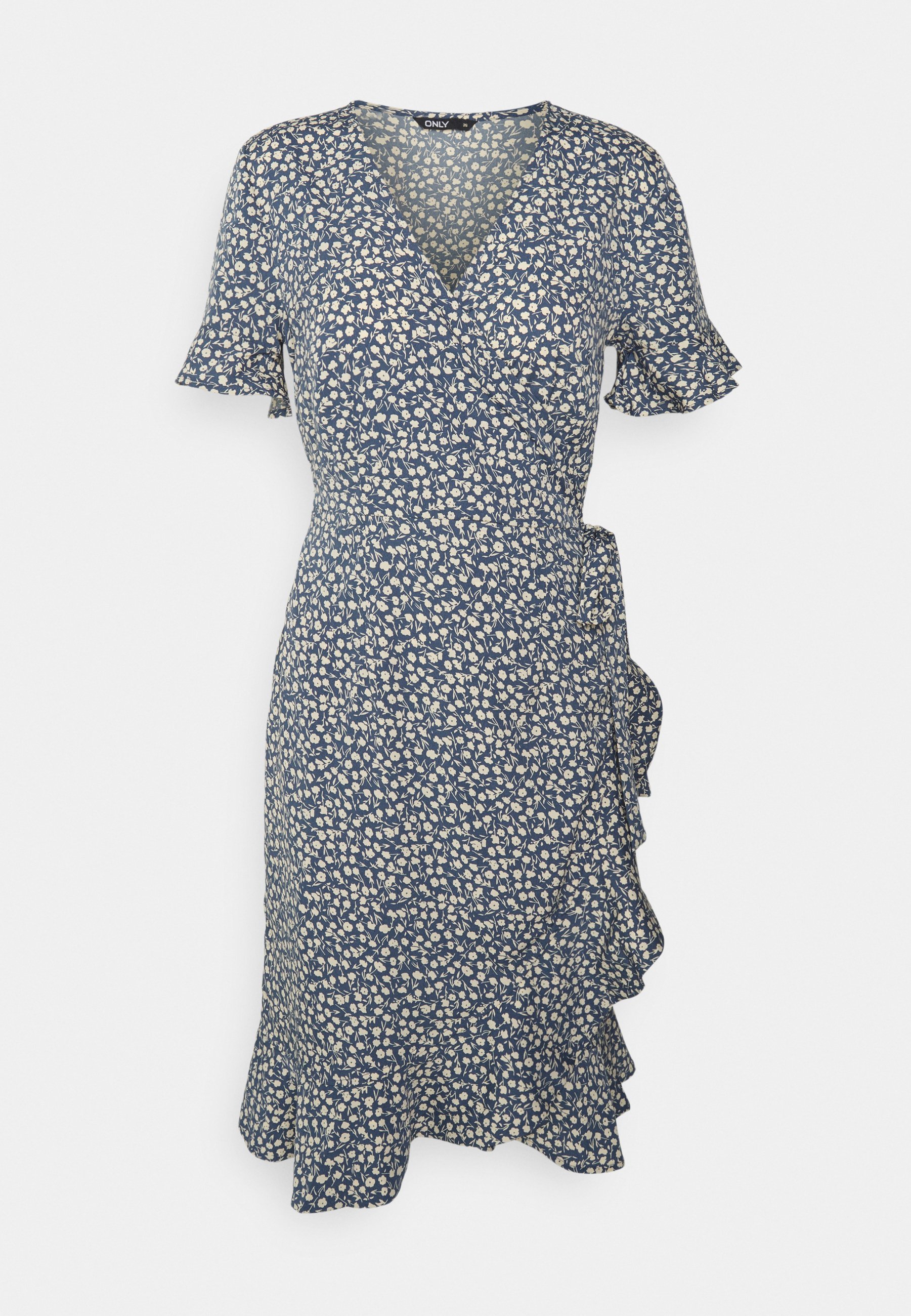 ONLY ONLOLIVIA WRAP DRESS Jurk blue mirage/blauw1