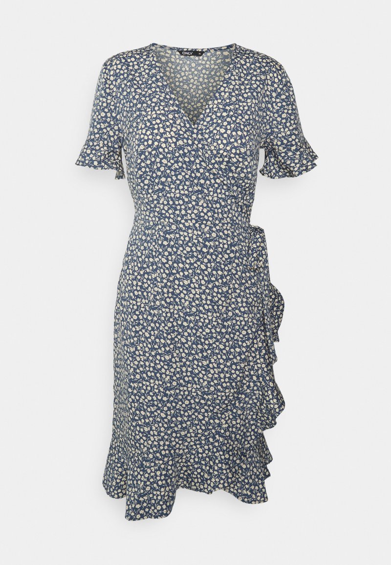 ONLY ONLOLIVIA WRAP DRESS - Dnevna haljina - blue mirage