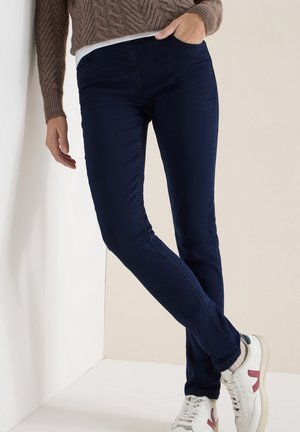 MIT ELASTIKBUND - Jeggings - blau