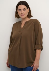 Kaffe Curve MIE - Bluse - chestnut
