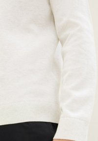TOM TAILOR BASIC CREWNECK - Pullover - soft vanilla melange