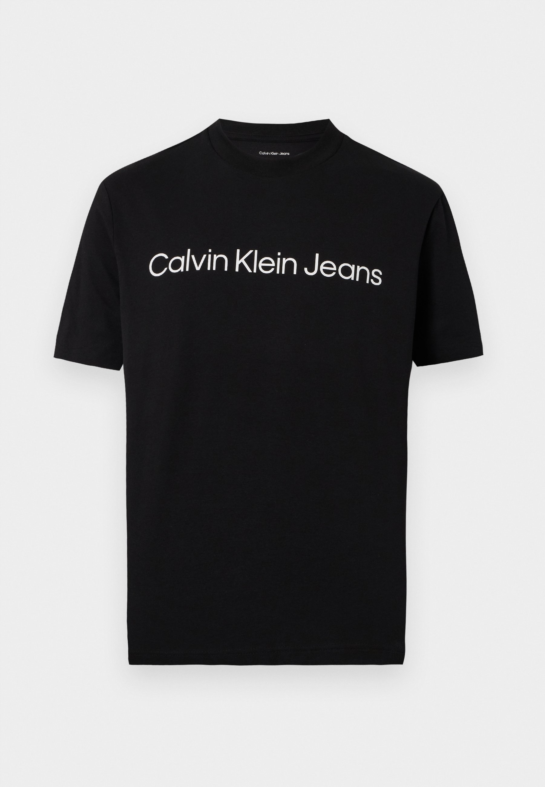 Calvin Klein Jeans REGULAR INSTITUTIONAL LOGO - Triko s potiskem - black