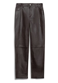 LINDSEY - Pantalon en cuir - chocolate