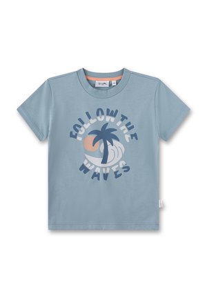 Print T-shirt - blau