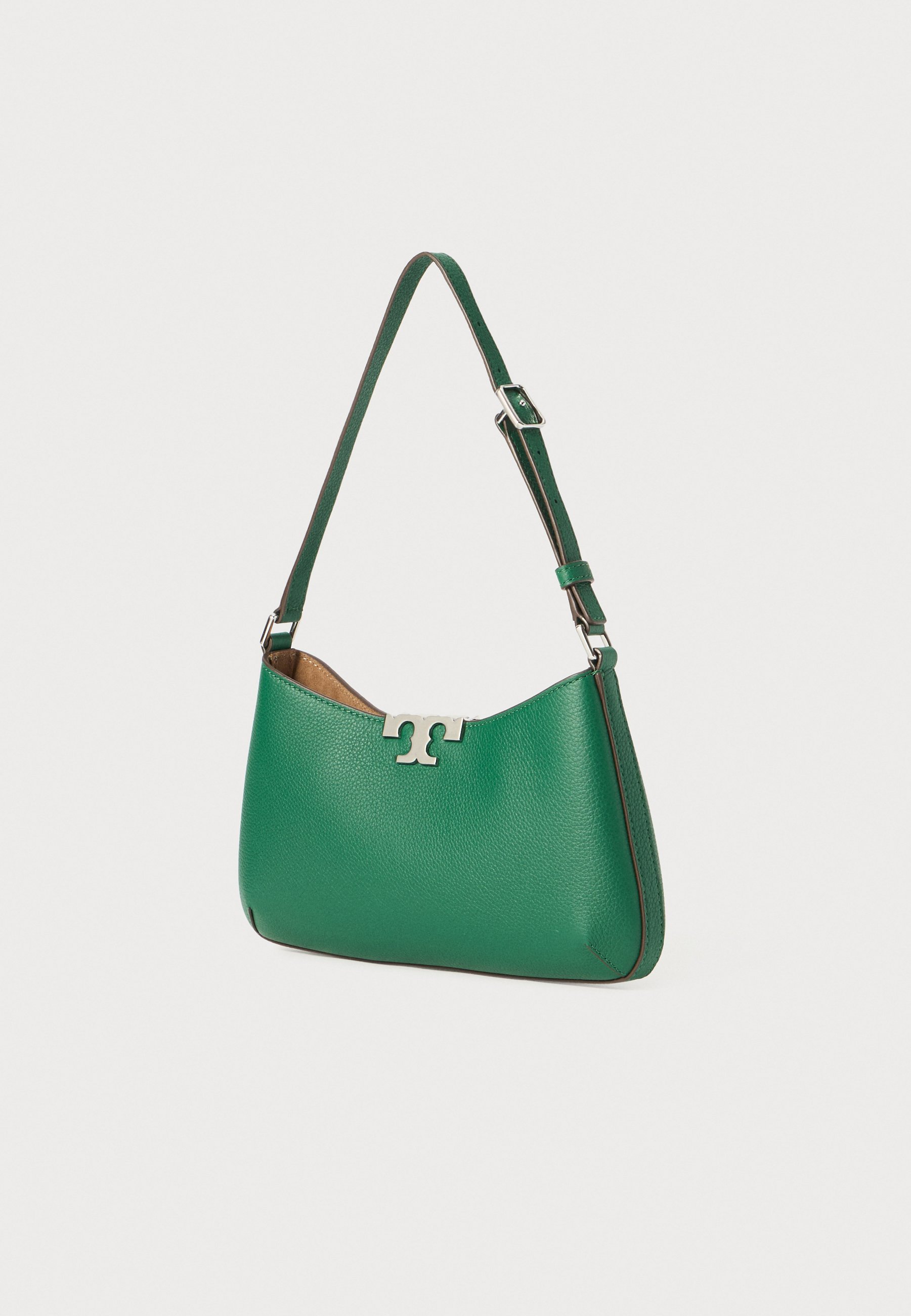 Tory Burch Slim Leather Shoulder Bag With Curved Silhouette