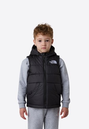 KID HOODED VEST - Chaleco - black