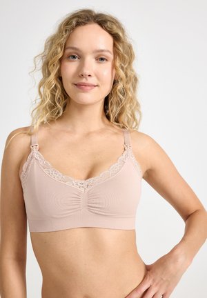 Lindex, SEAMLESS NURSING BRA 2 PACK - Amme-BH - nude/black
