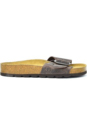 Sandalias planas - marron oscuro