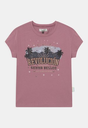 HADRINA - Print T-shirt - moauve pink