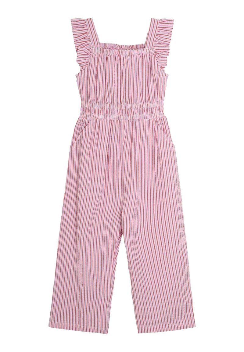 JoJo Maman Bébé - Mono - pink seersucker stripe, Ampliar