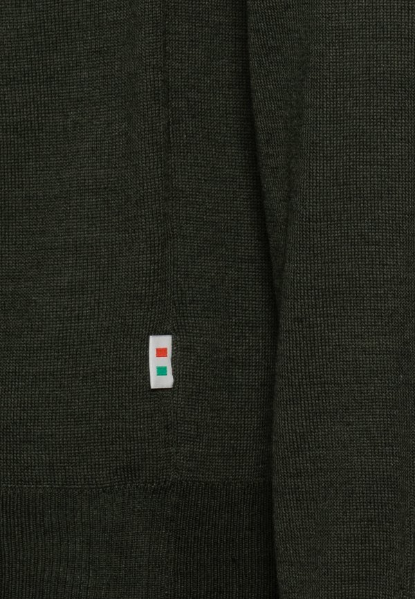 CFKonrad Merino Roll Neck - Jumper - deep forest melange2