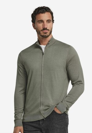 MIT REISSVERSCHLUSS ULTRALIGHT - Sweatjacke - grün garment dyed sage