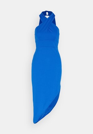 WAL G., JIM ASYMMETRIC DRESS - Jersey dress - electric blue