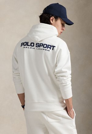 RELAXED FIT POLO SPORT HOODIE UNISEX - Hoodie - white