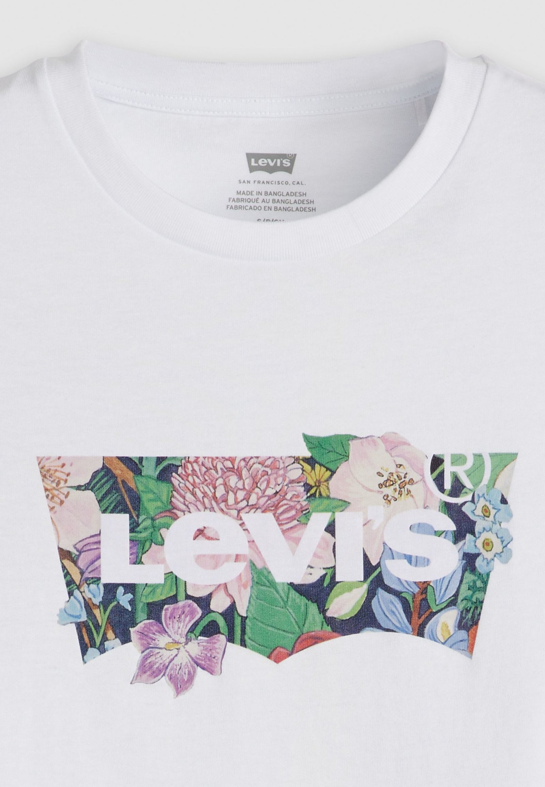 売れ筋商品|||リーバイス Tシャツ レディース トップス THE PERFECT TEE - Print T-shirt - coloring book dahlia bw fill bright white Levi's® THE PERFECT TEE - T-shirt con stampa - coloring book