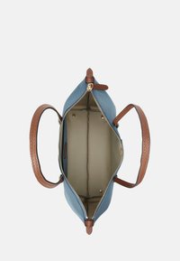 Lauren Ralph Lauren NYLON MEDIUM KEATON TOTE BAG - Maisiņveida soma - blue dusk/tan