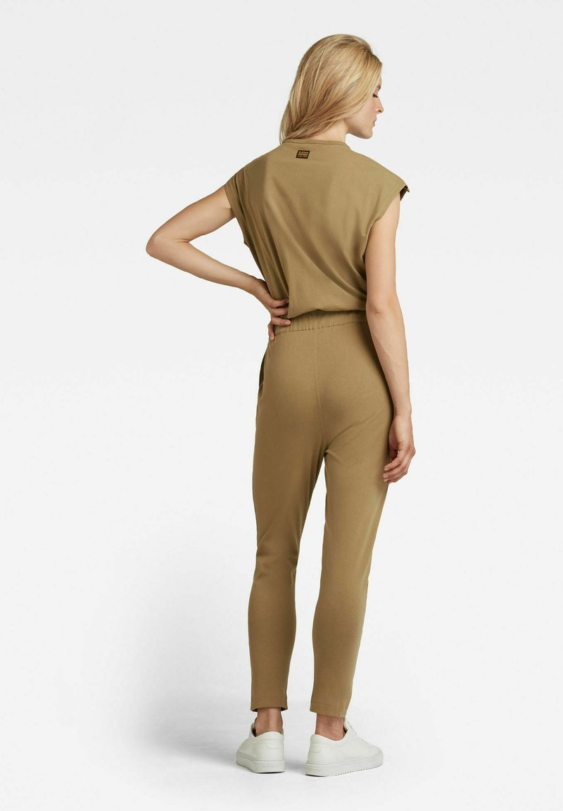 Damen Kleider | G-Star SNAP BUTTON S-S Jumpsuit fresh army green/beige - EN09930 Damen Kleider | G-Star SNAP BUTTON S-S Jumpsuit fresh army green/beige - EN09930