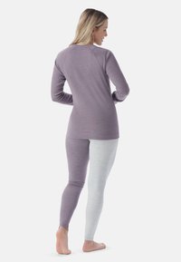 Smartwool CREW - Maglietta intima - chalk violet heather