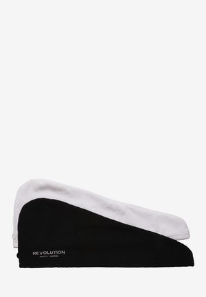 Revolution Haircare HAIR 2PK MICROFIBRE HAIR WRAP  - Hårsæt - black/white