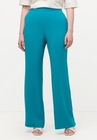 Ulla Popken WEITES GERADES ELASTIKBUND - Kalhoty - light blue