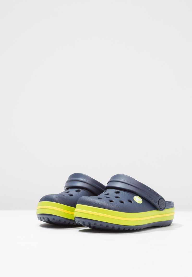 Crocs CROCBAND - Pool slides - navy/volt green/dark blue  display picture 1