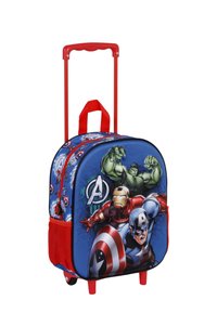 Karactermania CAPTAIN AMERICA FIRST SMALL 3D RUCKSACK WITH WHEELS - Trolley - Avengers multi-coloured