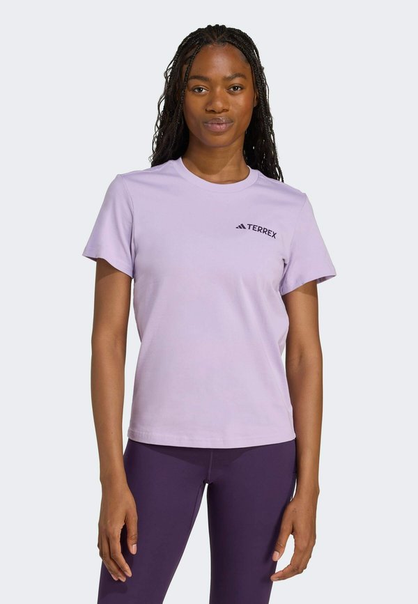 MOUNTAIN TEE - Print T-shirt - powder plum2