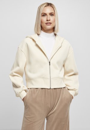 SHORT - Mikina na zip - whitesand