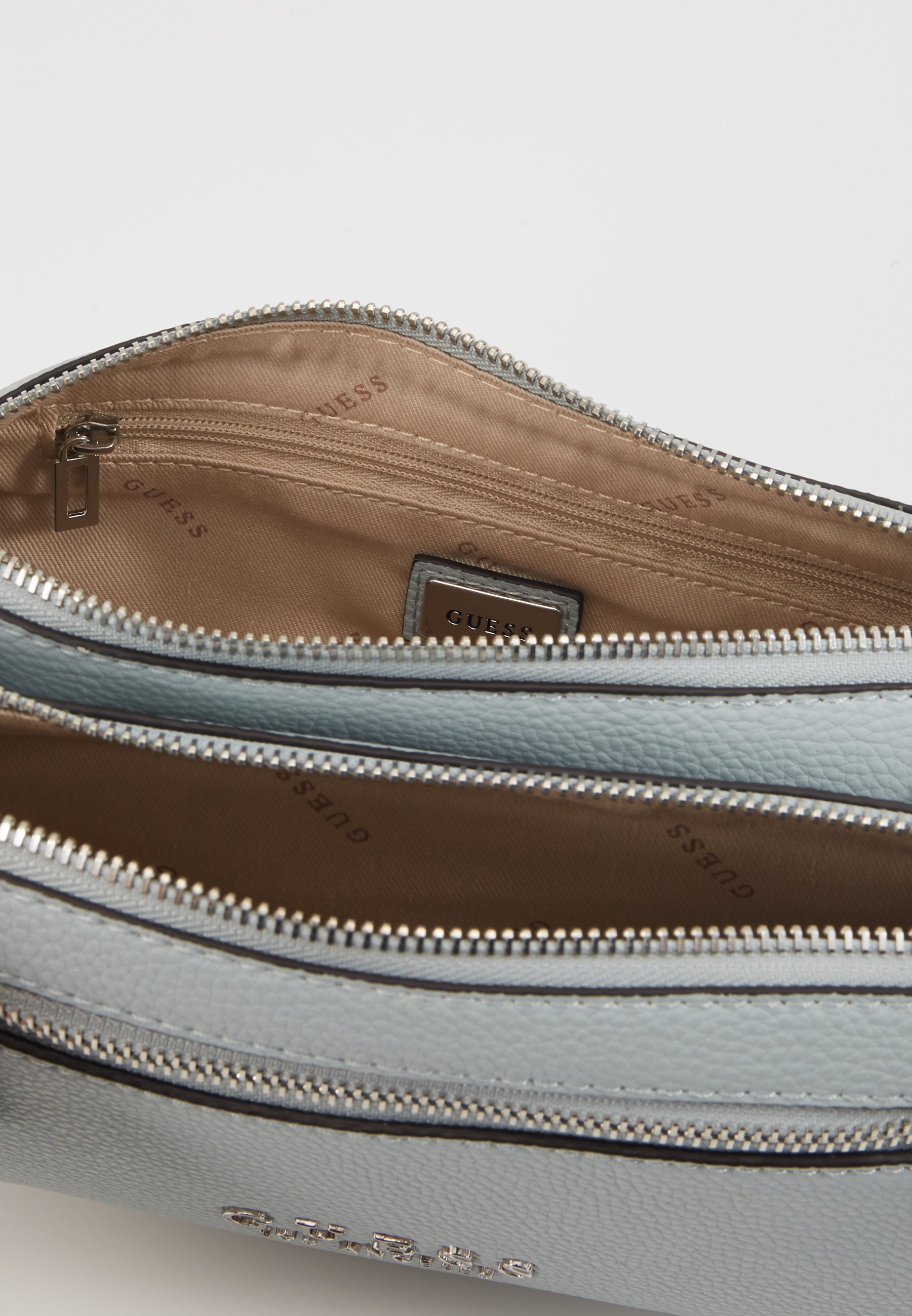 Guess LIAS DOUBLE ZIP CROSSBODY Skulderveske blue Guess LIAS DOUBLE ZIP CROSSBODY Skulderveske blue