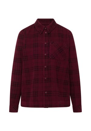 Cecil, LANGARM HEMDBLUSE MIT KAROMUSTER - Chemisier - berry red