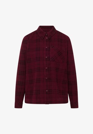 Cecil, LANGARM HEMDBLUSE MIT KAROMUSTER - Chemisier - berry red