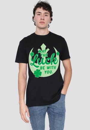 STAR WARS ST PATRICK'S DAY LUCK REBEL SIGN - T-Shirt print - black