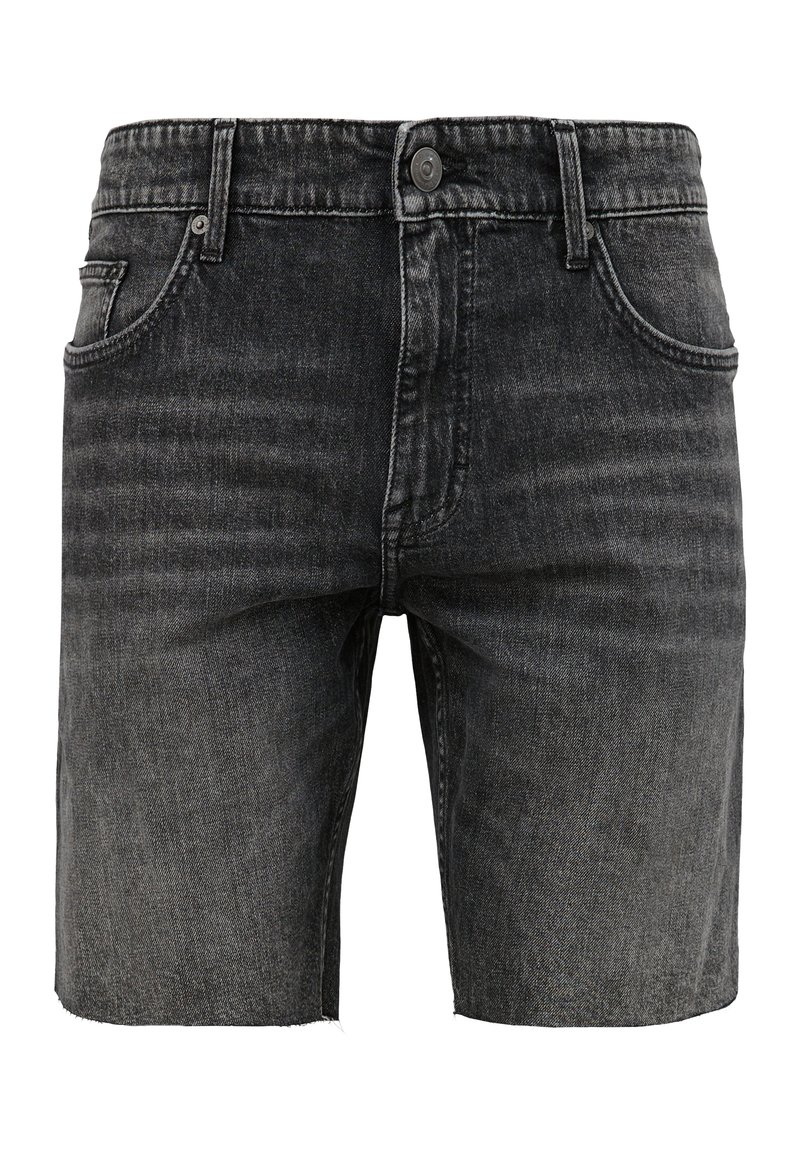 QS Jeansshort ruw denim/rawdenim